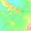 Topografische kaart Oljato-Monument Valley, hoogte, reliëf