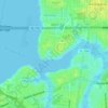 Topografische kaart Arlington River, hoogte, reliëf
