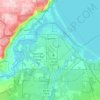 Topografische kaart City of Superior, hoogte, reliëf