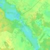 Topografische kaart Zaniemyśl, hoogte, reliëf