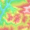 Topografische kaart Farrera, hoogte, reliëf
