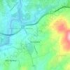 Topografische kaart Serzedelo, hoogte, reliëf