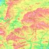 Topografische kaart Wiltshire, hoogte, reliëf