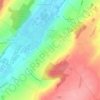 Topografische kaart Nampty, hoogte, reliëf