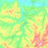 Topografische kaart Conchal, hoogte, reliëf