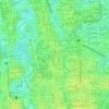 Topografische kaart Sukabumi Selatan, hoogte, reliëf