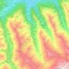 Topografische kaart Obersulzbach, hoogte, reliëf