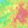 Topografische kaart Soulaures, hoogte, reliëf