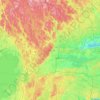Topografische kaart Örebro County, hoogte, reliëf