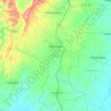 Topografische kaart Baranoa, hoogte, reliëf