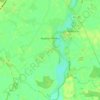 Topografische kaart Acaster Malbis, hoogte, reliëf