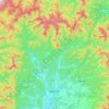 Topografische kaart Mamurogawa, hoogte, reliëf