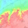 Topografische kaart Montealegre de Campos, hoogte, reliëf