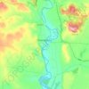 Topografische kaart Puendeluna, hoogte, reliëf