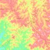 Topografische kaart Lageado de Araçaíba, hoogte, reliëf