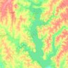 Topografische kaart Perry Lake, hoogte, reliëf