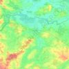 Topografische kaart Salzwedel, hoogte, reliëf