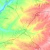 Topografische kaart Maqueda, hoogte, reliëf
