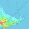 Topografische kaart Rincón de San Ginés, hoogte, reliëf