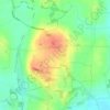 Topografische kaart Rosegreen, hoogte, reliëf