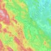 Topografische kaart Grad Ogulin, hoogte, reliëf