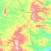 Topografische kaart Parroquia El Anegado, hoogte, reliëf