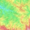 Topografische kaart Vallière, hoogte, reliëf