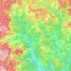Topografische kaart Sornac, hoogte, reliëf