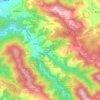 Topografische kaart Gaztelu, hoogte, reliëf
