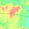 Topografische kaart Etna, hoogte, reliëf