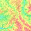 Topografische kaart Terres-de-Haute-Charente, hoogte, reliëf