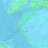 Topografische kaart Westvoorne, hoogte, reliëf