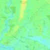 Topografische kaart Sutton upon Derwent, hoogte, reliëf