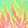 Topografische kaart 64350, hoogte, reliëf