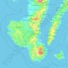 Topografische kaart Negros Oriental, hoogte, reliëf