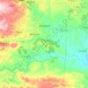 Topografische kaart Alborache, hoogte, reliëf
