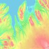 Topografische kaart Húnaþing vestra, hoogte, reliëf