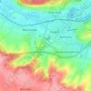 Topografische kaart Marconne, hoogte, reliëf