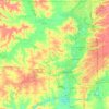 Topografische kaart Winnebago County, hoogte, reliëf