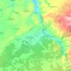 Topografische kaart Fuentidueña, hoogte, reliëf