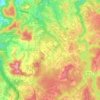 Topografische kaart Shady Spring, hoogte, reliëf