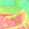 Topografische kaart Кобяйский наслег, hoogte, reliëf