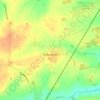 Topografische kaart Gislingham, hoogte, reliëf