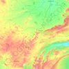Topografische kaart Dhone, hoogte, reliëf