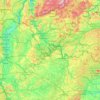Topografische kaart La Sarre, hoogte, reliëf