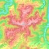 Topografische kaart Reifferscheid, hoogte, reliëf
