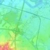 Topografische kaart Oestrich, hoogte, reliëf