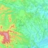 Topografische kaart Plaine de l'Estagne, hoogte, reliëf