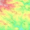 Topografische kaart Killeagh, hoogte, reliëf