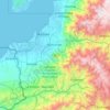 Topografische kaart El Oro, hoogte, reliëf